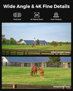 REOLINK 4K Dual Lens 4G LTE Cellular Security Camera Outdoor, PTZ with Auto Tracking, No WiFi Solar Powered, 6X Hybrid Zoom, 8MP Color Night Vision, SIM Card Included,Motion Alert, TrackMix LTE+SP