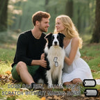 Stainless Steel Military Dog Tags, Complete Steel Ball Chain and Black Tag Silencers - Suitable for Large and Small Dogs Dog Tag Halloween Costume Prop