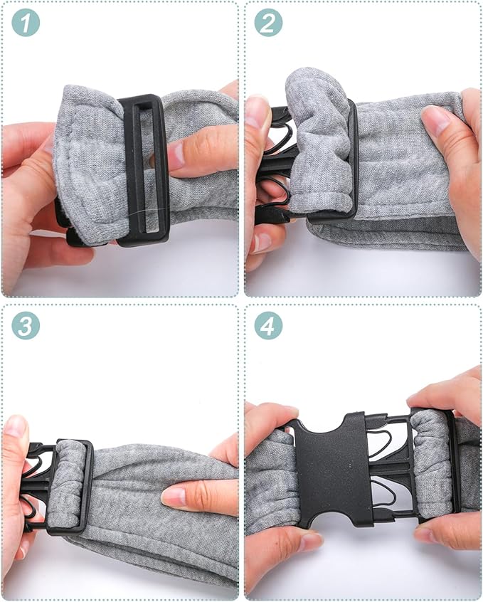 Dog Carrier Sling for Small Dogs and Cats(0 to 12 lbs), Puppy Sling Carrier with Adjustable Strap, Travel Safety Harness, Hands-Free Pet Carring Holder Travel Bag for Outdoor, Gray