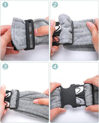 Dog Carrier Sling for Small Dogs and Cats(0 to 12 lbs), Puppy Sling Carrier with Adjustable Strap, Travel Safety Harness, Hands-Free Pet Carring Holder Travel Bag for Outdoor, Gray