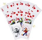 15PCS Funny Poker Dog Toys- Plush Interactive Toys with Crinkle Paper for Small, Medium Puppies- Fun Novelty Play- Cool Stuffed Gifts for Dog Birthday(Red)