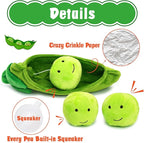 Hide and Seek Dog Toys, Squeaky Interactive Puzzle Dog Toys for Boredom and Stimulation, Dog Enrichment Toys for Small and Medium Dogs (Pea Balls, Pack of 3)