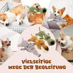 Indestructible Dog Toys,2025 New Dogs Plush Toy for Aggressive Chewers,Squeaky Durable Chew Toy for Indoor Pups Teething, Stuffed Toys for Small Medium Large Animals (A-Grey+Green)