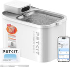 PETKIT Dishwasher Safe Cat Water Fountain, Cordless Automatic Cats Drinking Fountain with Motion Sensor, 101 oz/3L Pet Fountain for Cats Dogs Inside, Smart App Control & Stainless Steel Tray