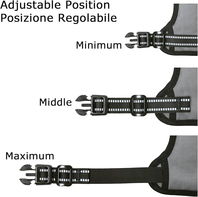 HEELE Dog Harness, No Pull Adjustable Padded Reflective Harness for Small Medium Large Dogs with Handle for Walking Training, Grey, XL