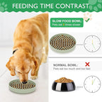 Slow Feeder Dog Bowls Silicone Maze Food Bowl Feeders Pet Puzzle Lick Mat to Slow Down Eating for Medium Small Breed Size Dogs
