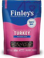 Finley's Soft Chew Dog Treat Training Bites Treats for Dogs Made in USA | Turkey Recipe | All-Natural Protein Wheat Free Dog Treats | Healthy Dog Treat Bags | No Preservatives, 16 Ounce (Pack of 6)