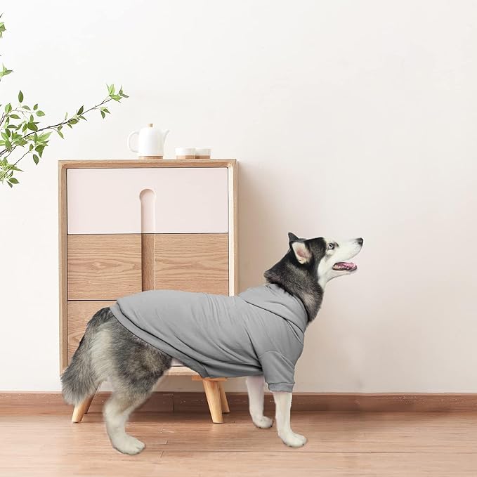 BINGPET Dog Hoodies - Fleece Lined Fall Dog Puppy Sweatshirt Soft Warm Sweater Winter Hooded Clothes for Small Medium Large Dogs & Cats