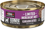 KOHA Limited Ingredient Diet Kangaroo Pate for Cats - Single Meat Cat Food for Sensitive Stomachs - Pate Kangaroo Cat Food with No Fillers, 5.5 oz - Trial Pack (3 Cans)