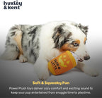 Huxley & Kent Halloween Funny Dog Toy w/Squeaker – Power Plush Squeaky Dog Toys for Small, Medium & Large Dogs – Soft Stuffed Animal for Indoor Play & Fetch - Jack-O-Latte, One Size