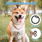 12 Pack Dog Tag Silencers Rubber Dog Tags Cover ID Tags with 4 Stainless Steel Chain Black Army Engraved Dogs Tag Pet ID Protector to Reduce Noise Black