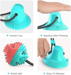 Suction Cup Dog Toy – Interactive Dog Toy for Aggressive Chewers, Durable Tug Rope & Treat Dispensing Ball for Training, Teething & Boredom Relief. for Medium & Large Dogs.