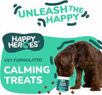 Clever Calming Chews for Dogs, 100% Natural Dog Supplement, For Anxiety Relief, Helps Stress, Fear, Hyperactivity, Reactivity, Beef Flavor Calming Dog Treats, Made in USA, 60 Soft Chews