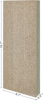 Way Basics Premium Wall Mount Scratch Pad Cat Scratcher with Silvervine Catnip - zBoard Lasts 2X Longer