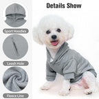 BINGPET Dog Hoodies - Fleece Lined Fall Dog Puppy Sweatshirt Soft Warm Sweater Winter Hooded Clothes for Small Medium Large Dogs & Cats