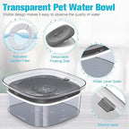 UPSKY 4L Dog Water Bowl 135oz No Spill Dog Bowl Extra Large Capacity Slow Drinking Water Feeder, Splash Proof Pet Water Dispenser Vehicle Carried Travel Water Floating Bowl for Dogs, Cats