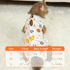 ANWA Cat Recovery Suit - Breathable Cat Onesie for Cats After Surgery Female, Kitten Surgery Recovery Suit Female Abdominal Wounds