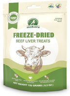Freeze Dried Beef Liver Treats for Dogs & Cats, High Protein, Single Ingredient, Grain Free Dog Liver Treats, Healthy Training Snacks, Freeze Dried Liver for Dogs, 150g (5.3oz)