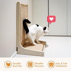 PETKARAY Cat Scratcher, Sisal Cat Scratch Pad, L Shape Scratching Board for Indoor Kitty, Floor Mounted Scratcher with Mouse Toy Catnip