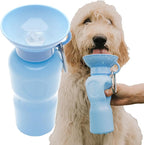 Springer Dog Water Bottle | Portable Travel Water Bottle Dispenser for Dogs | Dog Gift Seen on Oprah's Favorite Things, Shark Tank | Leak-Proof Bottles Fill Bowl with Water | BPA-Free 22oz Sky Blue