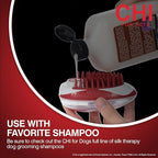 CHI for Dogs Soap Dispensing Palm Brush - Handheld Dog Grooming Tool with Built-in Soap Dispenser - Easy-to-Use Dog Brush for Bathing and Massaging Coats - Gentle on Skin