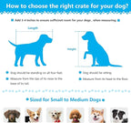 Rustic Brown Heavy Duty Furniture Dog Crate, Wood and Metal Kennel Cage, Pet House End Table with Drawer and Pull-Out Design, Dog Home for Indoor use, Medium Size