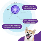 Outward Hound Lil' Snoop Interactive Treat Dispensing Dog Toy, Puzzle Ball Slow Feeder for Small to Medium Dogs, Mint-Scented for Mental Stimulation & Boredom Relief, BPA-Free, 3.9-Inch, Purple