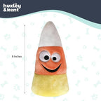 Huxley & Kent Halloween Funny Dog Toy w/Squeaker – Power Plush Squeaky Dog Toys for Small, Medium & Large Dogs – Soft Stuffed Animal for Indoor Play & Fetch - Kookie Korn, One Size