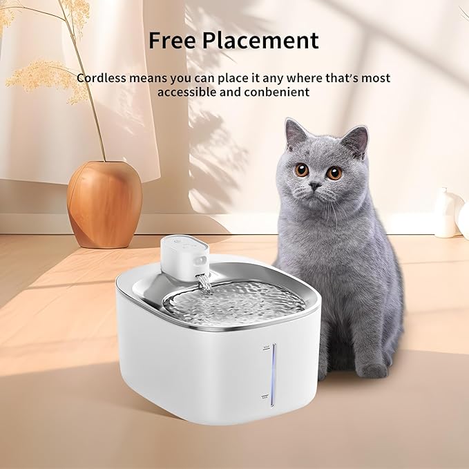 12 Pack Cat Water Fountain Filter & 12 Pump Filter Sponges Replacement, Cat Dog Pet Drinking Fountain for 135 fl oz/4L (YPD-C004P,YPD-C004S)