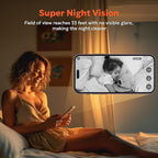 owltron Indoor Security Camera, 2K Cameras for Home Security with Motion Detection, Pet Cam & Baby Monitor with Night Vision, 2.4 GHz WiFi Two-Way Talk, Cloud/SD Storage, Works with Alexa