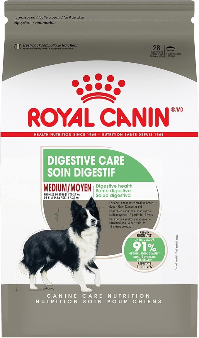 Royal Canin Medium Digestive Care Dry Dog Food, 30 lb bag