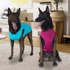 2-in-1 Dog Shirts, Soft and Cool T-Shirt Vests, Stretchy Summer Pet Clothes for Medium to Large Pets - Purple & Blue (XL)