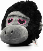 Flourish Pets 2 in 1 Multi-Layer Chew Toy for Active Dogs | Non-Toxic BPA Free Double Stitched Soft Fabric Exterior Dog Toys | Long-Lasting Dog Plush Toys –Love Gorilla 3.5"