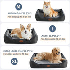 Orthopedic Dog Beds for Medium Large Dogs, Durable Egg Crate Foam Sofa Dog Bed wit Washable Removable Cover,Waterproof Lining and Nonskid Bottom,Pet Bed for Medium Dogs