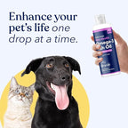 Honest Paws Fish Oil for Dogs and Cats - Omega 3 Wild Alaskan Salmon Oil - Healthy Skin, Joints, Nutritional Support, Shiny Coat - Fatty Acid, Pollock Oil - Sustainably Sourced - 16 Oz