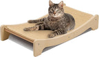 PETKARAY Sisal Cat Scratching Board, Curved Sisal Cat Scratcher, Large Indoor Kitty Scratch Pad, Heavy Duty Arc Lounge Bed for Kitten