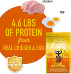 Tiki Cat Born Carnivore High Protein Dry Cat Food, Deboned Chicken & Egg 5.6 lbs. Bag