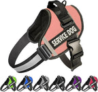 JSXD Dog Harness,No-Pull Service Dog Harness with Handle Adjustable Outdoor Pet Dog Vest 3M Reflective Nylon Material Vest for Breeds,Easy Control for Small Medium Large Dogs