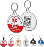 MYLUCKYTAG ESA Tag - Smart Pet ID with NFC & QR Code, Online Pet Profile, Location Alerts, Durable Collar Tag