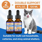 L-lysine Supplement for Cats, Immune Support for Cats, Support for Feline Respiratory, Sneezing, Runny Nose, Eye Function, Helps Strengthen Natural Defenses, Chicken Flavor, 120 ml/4 Fl Oz