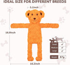 SHARLOVY No Stuffing Dog Toys 5 Pack, Crinkle Interactive Dogs Toy for Boredom, Puppy Toys for Teething to Keep Them Busy, Cute Squeaky Dogs Toy for Small, Medium, and Large Breed