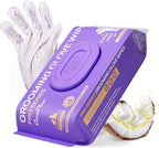 HICC PET Dog Bath Wipes Cleaning Deodorizing, Remove Dirt, Nourish Fur and Eliminate Odors, No Rinse Pet Grooming Glove Wipes for Dogs & Cats, Cleaning Wipes for Daily Care & Traveling