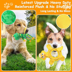 Dog Toys to Keep Them Busy, Plush Tug of War Interactive Rope Dog Toys, Squeaky Chew Toys for Small Medium Large Dogs