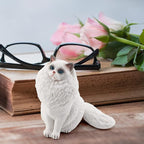 Ragdoll Cat Figurine Big Cat Animal Action Figure Cat Toy Cat Model Figure for Party Supplies Desktop Decoration Cake Toppers Collection Toys for Boys Girls Kid Toddlers