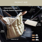 ClevaHome Small Dog Car Seat & Travel Carrier & Pet Bed, Soft Fleece Interior for Dogs up to 10lbs, Stylish Pet Travel Tote for Indoor and Outdoor Use