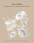 faroro Automatic Cat Feeder with Camera, 3MP HD Video & Night Vision, 5G/2.4G WiFi Smart Pet Feeder with APP Control, 2-Way Audio, Motion Alerts, Low Food Sensor, Timed Cat Feeder for Cats & Dogs, 4L