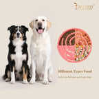 JASGOOD Slow Feeder Dogs Bowl for Large Medium Dogs,Anti-Gulping Pet Slower Food Feeding Bowls Stop Bloat,Preventing Choking Healthy Design Dogs Bowl