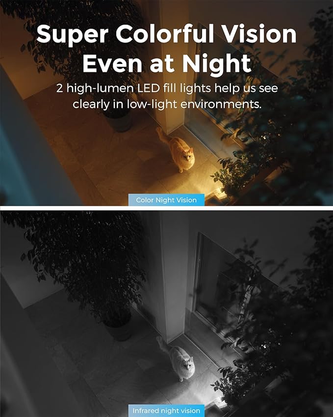 Devo Security Camera 2K |WIFI6 | Indoor |Baby Monitor & Pet Camera | 2-Way Audio, Color Night Vision, Live Stream, Motion Alerts & Notifications White,1 Cam