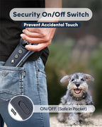 2 in 1 Bark Collar & Dog Shock Collar with Remote Control for Large & Medium Dog 10–150 lbs– 3300FT, IP67 Waterproof E-Collar for Dogs Training with 5 Sensitivity Levels & Security Lock