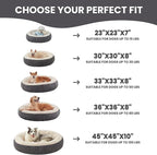 30 inches Donut Dog Bed for Medium Dogs,Calming Round Pet Bed with Removable Cover,Washable Milk Plush Faux Fur, Fits Pets up to 30 lbs(Dark Grey,Medium)